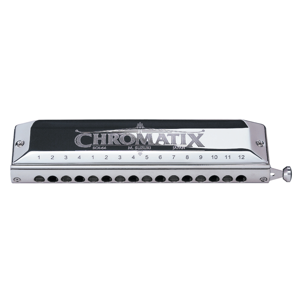 Suzuki Harmonica Chromatic Reverse Slider SCX64CH Key C 16th Audio