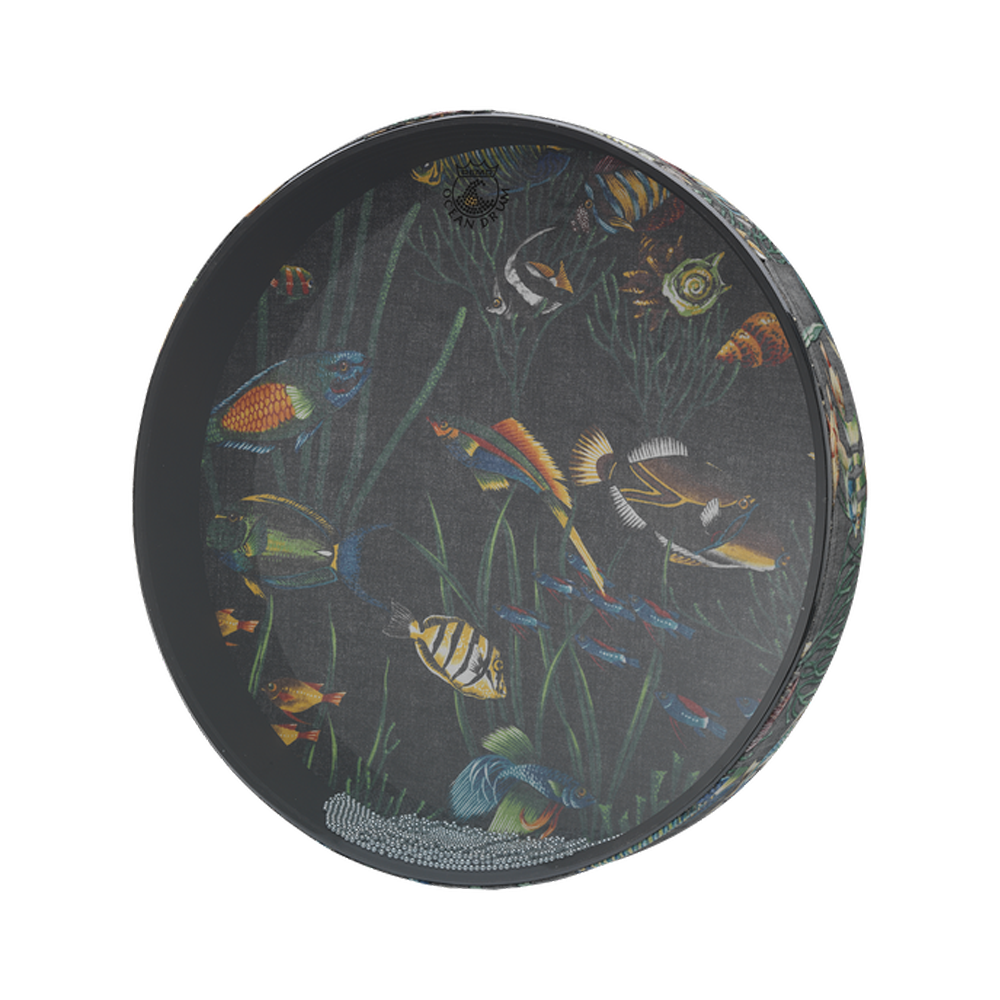 Remo Ocean Drum Standard Fish Graphic